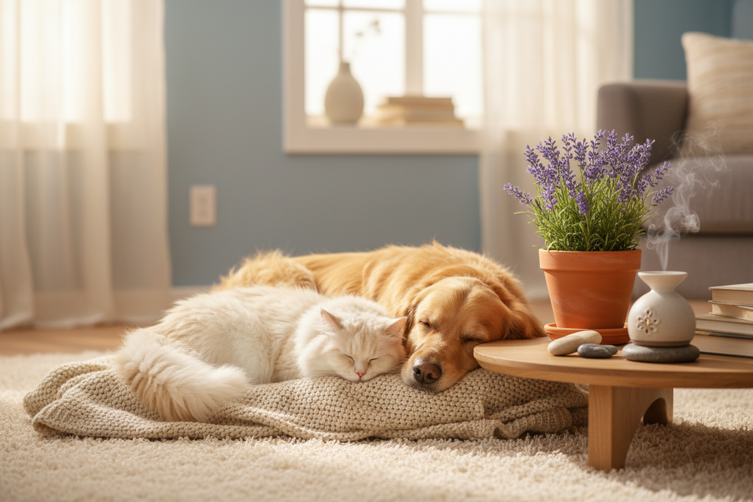Calm & Happy: How to Recognize and Relieve Stress & Anxiety in Your Dog or Cat