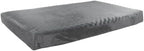 Orthopedic Dog Bed - 2-Layer Pet Bed for Floor, Kennel, or Crate with Removable Washable Cover - 46x27 Dog Bed for Large Dogs by PETMAKER (Gray)