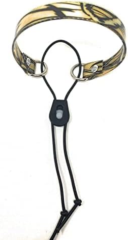Sparky Pet Co - Surefit ECollar Strap - Bungee Dog Collar - Waterproof - Adjustable - Secure Nexus Wheel Lock - for Electronic Training & Invisible Fence Systems - 3/4" (Yellow Camo)