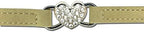 CHUKCHI Heart Bling Cat Collar with Safety Belt and Bell 8-11 Inches