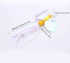 Cat Insect Feather Toys Replacement Cat Toy Wand Refills, 6 Pieces Natural Insect Cat Toy Feathers Refill, Interactive Cat Teaser Wand Attachments, with Bell