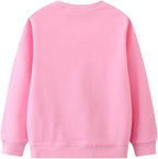 Toddler Baby Girls Cotton Sweater, Long Sleeve Crewneck Sweatshirt Pullover Kids Warm Clothing for Fall Winter