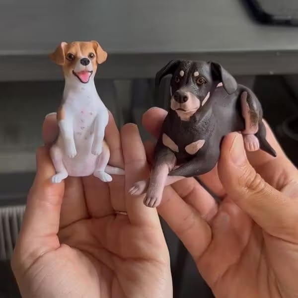 Custom Pet Portrait Cake Topper, Handcrafted Dog Cat Figurine, Personalized Pet Wedding Cake Decoration Keepsake