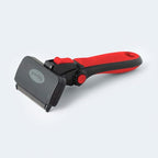Deshedding Dog Brush for Short/Medium Hair (Medium,Red) – Gentle Deshedding Tool for Dogs & Cats – Reduces Shedding, Without damaging Topcoat. Removes Loose Fur & Dead Undercoat.