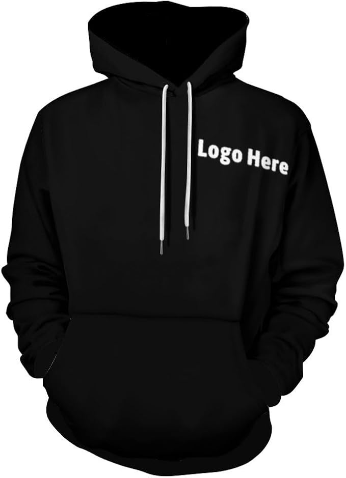Artsadd Custom Face Unisex athletic Pockets Sweatshirt Loose Hoodie Custom Christmas Long Sleeve Sweatshirt Hooded Pullover