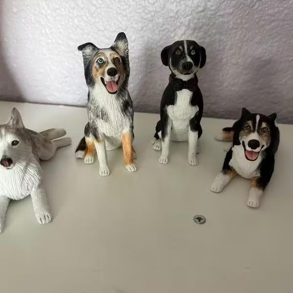 Custom Pet Portrait Cake Topper, Handcrafted Dog Cat Figurine, Personalized Pet Wedding Cake Decoration Keepsake