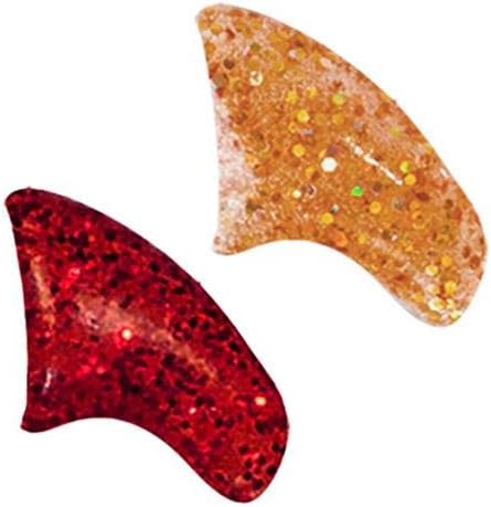 Jolly Combo Soft Nail Caps Cats Claws 40pk (20 Gold Holo Glitter - 20 Red Glitter) Medium Size