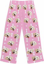 Custom Face Pajamas Pants Personalized Nightwear Bottoms for Women XS-XXL