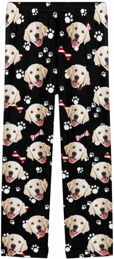 Custom Face Pajamas Pants Personalized Nightwear Bottoms for Women XS-XXL
