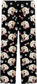 Custom Face Pajamas Pants Personalized Nightwear Bottoms for Women XS-XXL