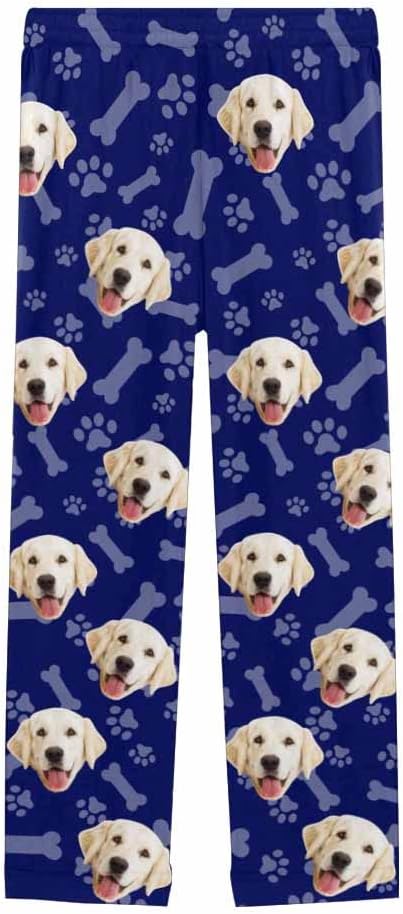 Custom Face Pajamas Pants Personalized Sleepwear Bottoms for Women XS-XXL
