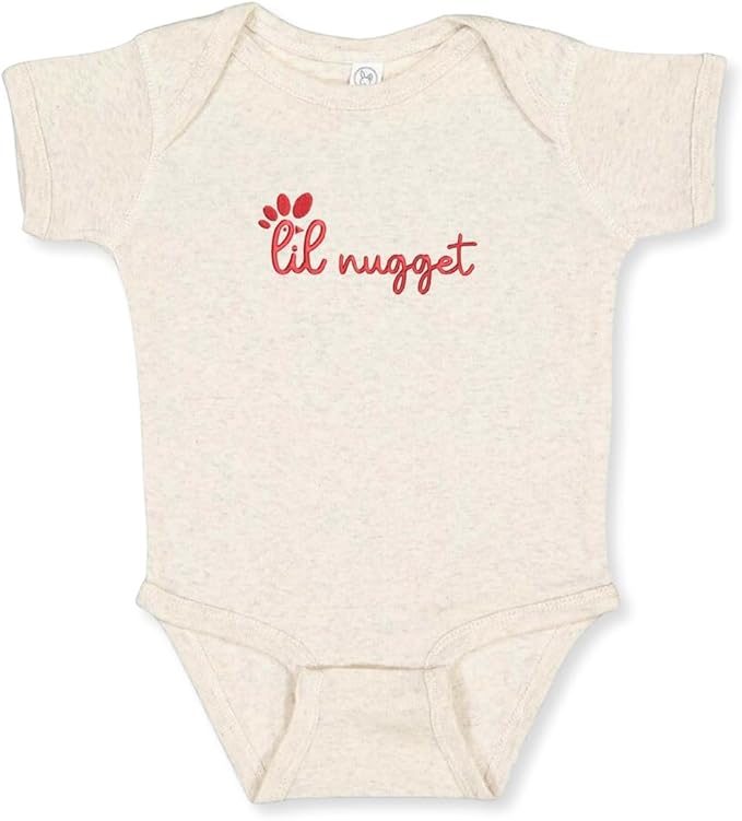 COUPLEHOODIES Personalized Baby Onesie Bodysuit – Custom Embroidery Gift for Pregnancy Reveal Baby Shower or First Grandchild
