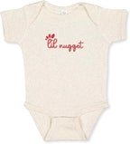 COUPLEHOODIES Personalized Baby Onesie Bodysuit – Custom Embroidery Gift for Pregnancy Reveal Baby Shower or First Grandchild
