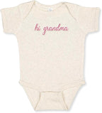 COUPLEHOODIES Personalized Baby Onesie Bodysuit – Custom Embroidery Gift for Pregnancy Reveal Baby Shower or First Grandchild