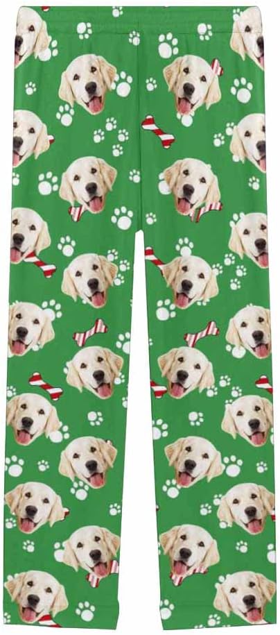Custom Face Pajamas Pants Personalized Nightwear Bottoms for Women XS-XXL