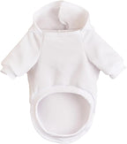 Jecikelon Winter Dog Hoodie Sweatshirts with Pockets Warm Dog Clothes for Small Dogs Chihuahua Coat Clothing Puppy Cat Custume (White, XX-Small)