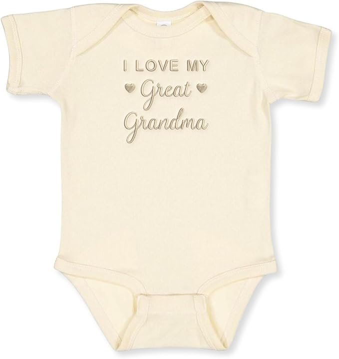 COUPLEHOODIES Personalized Baby Onesie Bodysuit – Custom Embroidery Gift for Pregnancy Reveal Baby Shower or First Grandchild