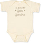 COUPLEHOODIES Personalized Baby Onesie Bodysuit – Custom Embroidery Gift for Pregnancy Reveal Baby Shower or First Grandchild