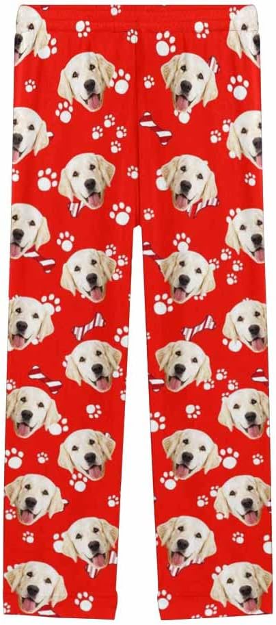 Custom Face Pajamas Pants Personalized Nightwear Bottoms for Women XS-XXL