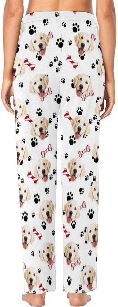 Custom Face Pajamas Pants Personalized Nightwear Bottoms for Women XS-XXL