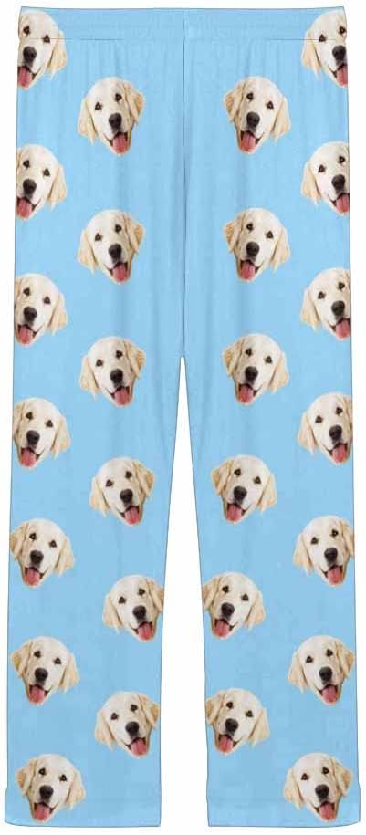 Custom Face Pajamas Pants Personalized Sleepwear Bottoms for Women XS-XXL