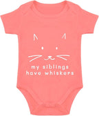 My Siblings Have Paws Bodysuit Baby Paws Romper Cat Whiskers Bodysuit Cute Baby Clothes Newborn Sibling Announcement Bodysuit