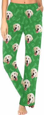 Custom Face Pajamas Pants Personalized Sleepwear Bottoms for Women XS-XXL