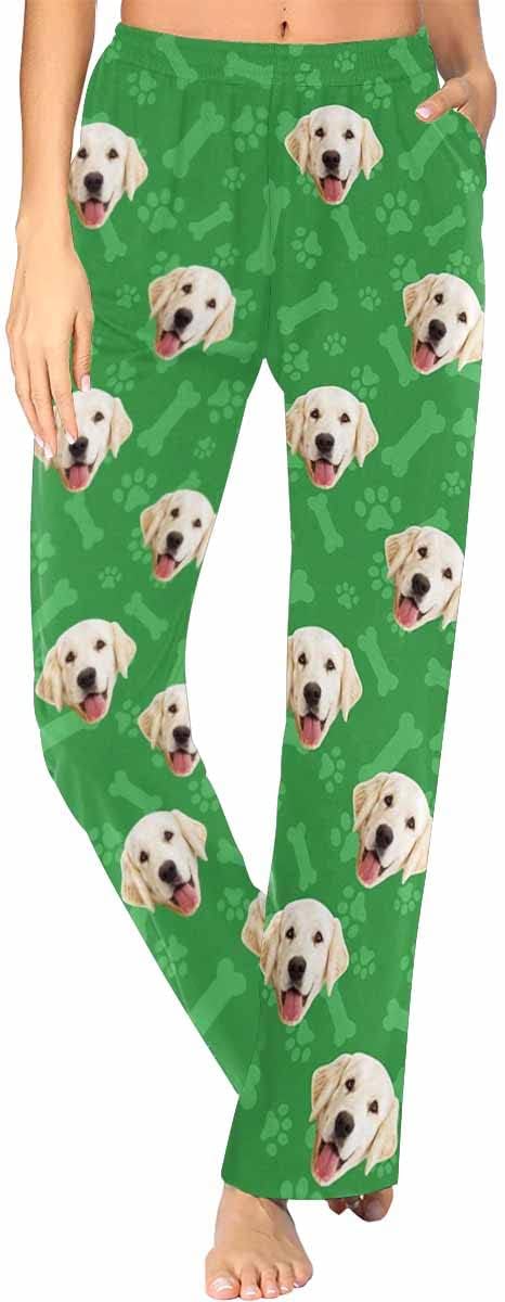 Custom Face Pajamas Pants Personalized Sleepwear Bottoms for Women XS-XXL