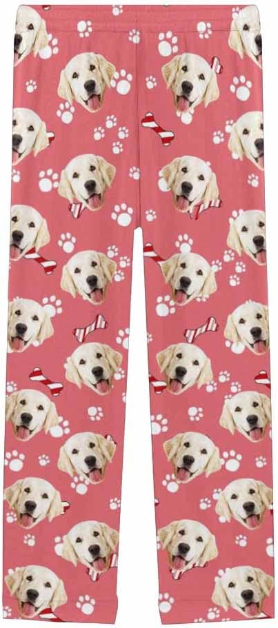 Custom Face Pajamas Pants Personalized Nightwear Bottoms for Women XS-XXL