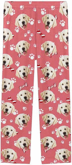 Custom Face Pajamas Pants Personalized Nightwear Bottoms for Women XS-XXL
