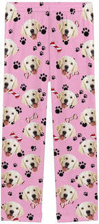 Custom Face Pajamas Pants Personalized Nightwear Bottoms for Women XS-XXL