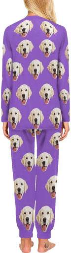MyPupSocks Custom Face Pajamas Sets for Women, Personalized Photo Sleepwear XS-XXL
