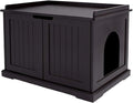 unipaws Cat Litter Box Enclosure Furniture, Cat Washroom, Hidden Litter Box Cover, Cabinet for Large Cat, Dog Proof Cat Litter Boxes, Hideaway Litter Box, Cat House
