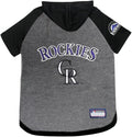 Pets First MLB Colorado Rockies Dog Hoodie Size X-Small, Baseball Shirt for Pet, Licensed Dog Sports T-Shirt, MLB Team Jersey for Cats, Cat & Dog Costume Apparel Available in 4 Sizes