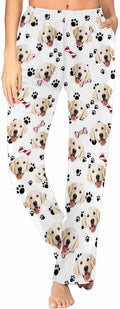 Custom Face Pajamas Pants Personalized Nightwear Bottoms for Women XS-XXL