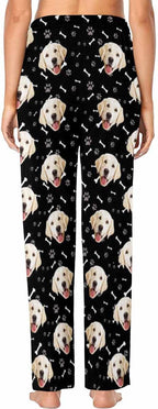 Custom Face Pajamas Pants Personalized Sleepwear Bottoms for Women XS-XXL