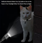 2 Pack Cat Collars Quick Release Reflective Kitten Collar with Bell & Safety Release (Dark Blue)