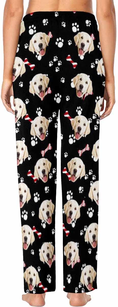 Custom Face Pajamas Pants Personalized Nightwear Bottoms for Women XS-XXL