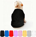 Custom Dog Clothes Shirts for Small Large Dogs Breathable Pet Shirt Customized Image Text Sleeveless Tank Tops for Puppy Cats Customize Pets Apparel Gifts, All-Black, 4XL