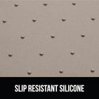 GORILLA GRIP 100% Waterproof Raised Edge BPA Free Silicone Pet Feeding Mat, Dog Cat Food Mats Contain Spills Protects Floors, Placemats for Cats and Dogs Water Bowl, Pets Accessories 23x15 Beige