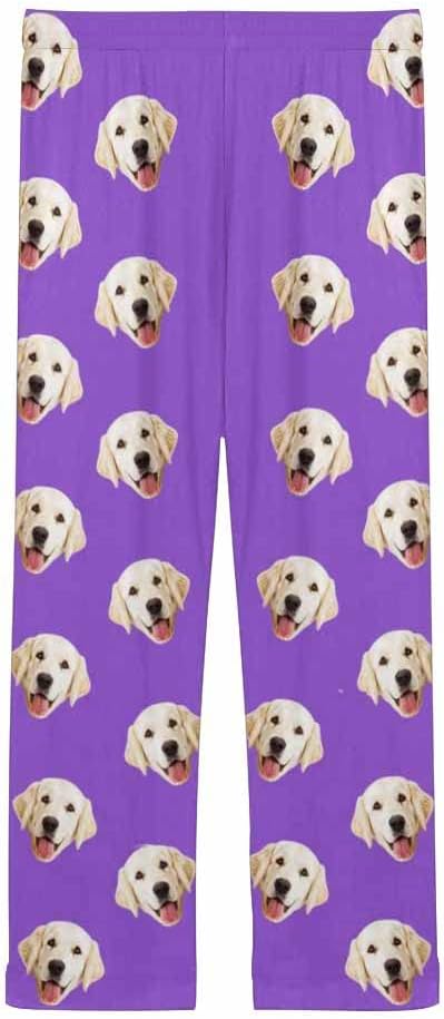 Custom Face Pajamas Pants Personalized Sleepwear Bottoms for Women XS-XXL