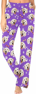Custom Face Pajamas Pants Personalized Nightwear Bottoms for Women XS-XXL