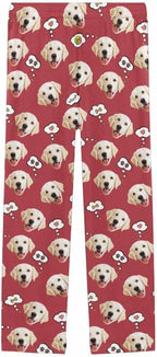 Custom Face Pajamas Pants Personalized Sleepwear Bottoms for Women XS-XXL