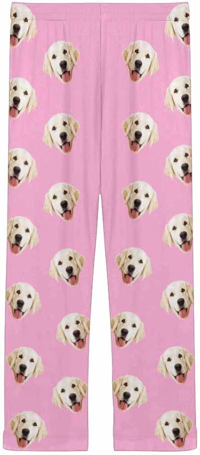 Custom Face Pajamas Pants Personalized Sleepwear Bottoms for Women XS-XXL