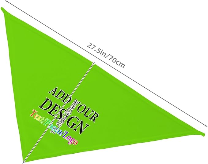Personalized Dog Scarf Add Your Design Custom Dog Bandanas with Photo Name Text Image Customized Triangular Head Scarf Gifts for Small Medium Large Dogs Cats Pets, RoyalBlue