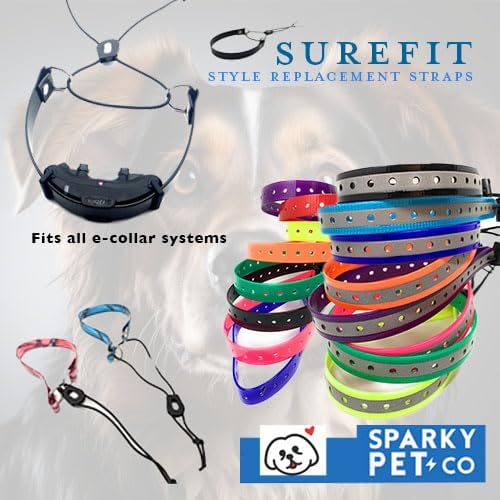 Replacement GPS eCollar with Adjustable Bungee, Multi-Hole Design, and Secure Toggle Closure for Small Dogs (Purple, Small Neck) Reflective