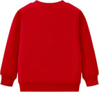 Toddler Baby Girls Cotton Sweater, Long Sleeve Crewneck Sweatshirt Pullover Kids Warm Clothing for Fall Winter