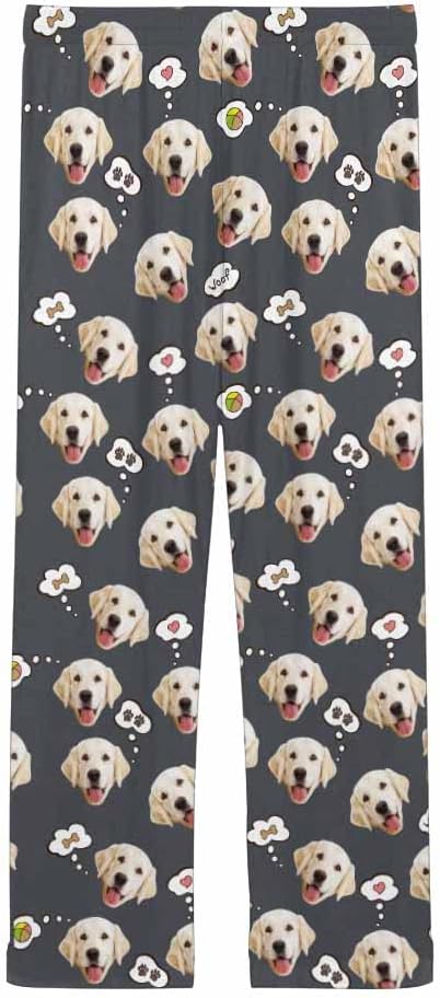 Custom Face Pajamas Pants Personalized Sleepwear Bottoms for Women XS-XXL