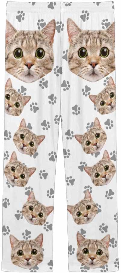 FunStudio Personalized Pajama Pants for Women Custom Photo Face Printed Pajama Bottoms with Pockets