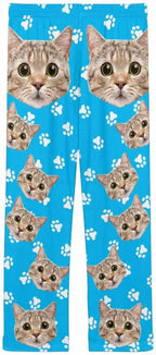 FunStudio Personalized Pajama Pants for Women Custom Photo Face Printed Pajama Bottoms with Pockets